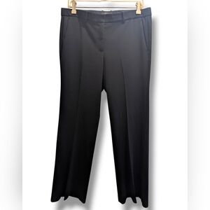 Theory Women's Demitria 2 Admiral Crepe Trouser Pants Black- 10